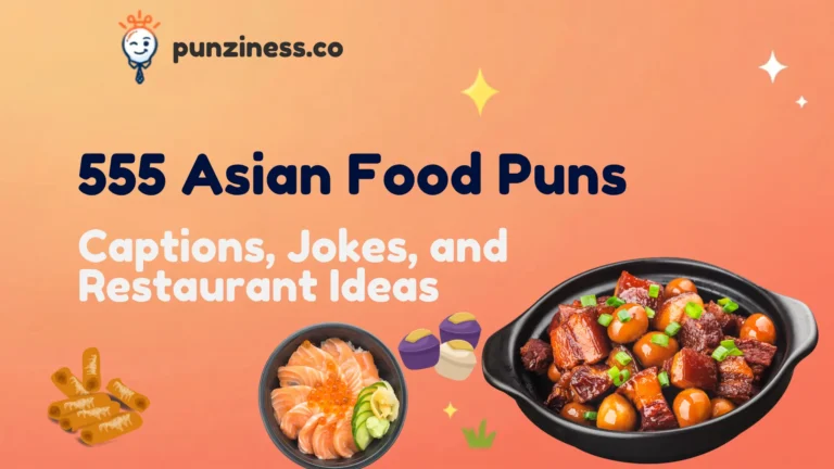 555 Asian Food Puns, Captions, Jokes, and Restaurant Ideas