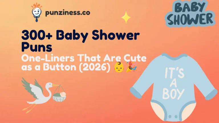 300+ Baby Shower Puns, Jokes & One-Liners That Are Cute as a Button (2026) 👶🎉